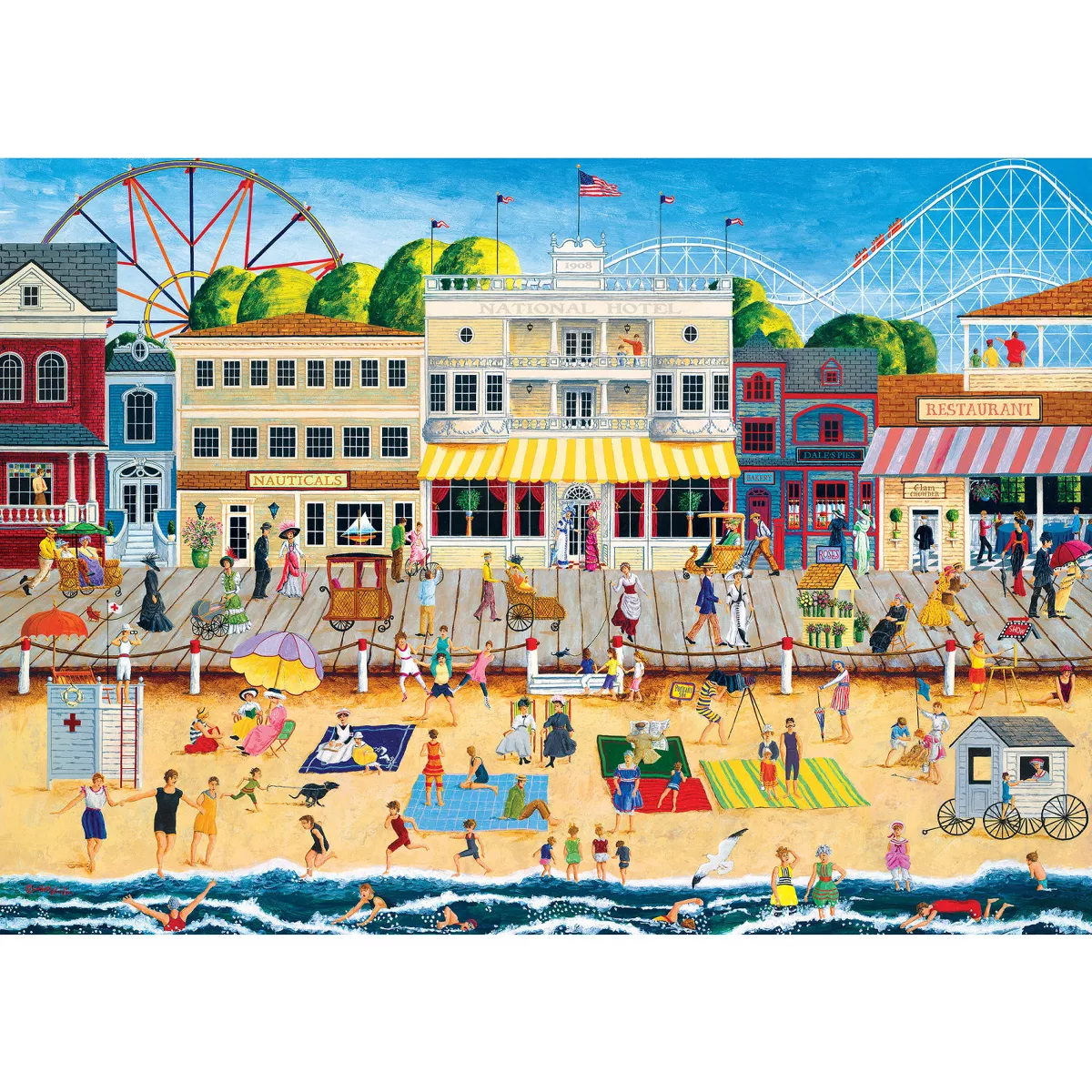 Masterpieces 3000 Piece Puzzle - on the Boardwalk - Flawed - Image 3
