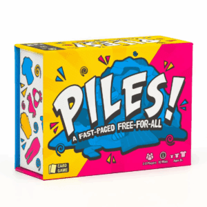 Lost Boy Entertainment Piles! Card Game: Memory Skills, 2-8 Players, Action, 5-15 Min