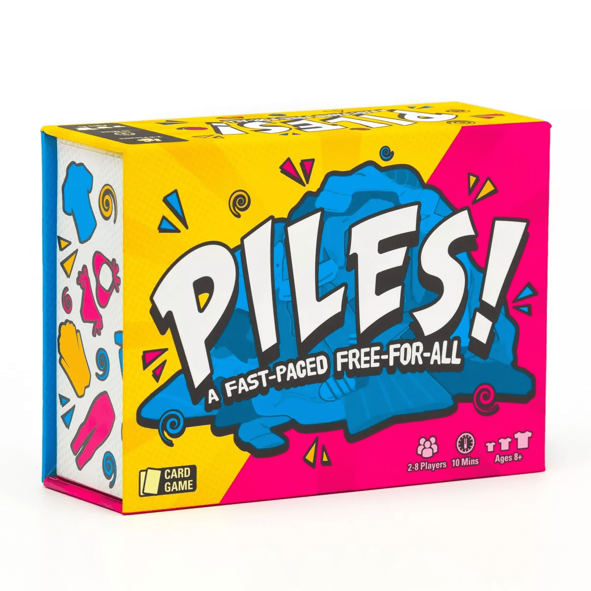 Lost Boy Entertainment Piles! Card Game: Memory Skills, 2-8 Players, Action, 5-15 Min