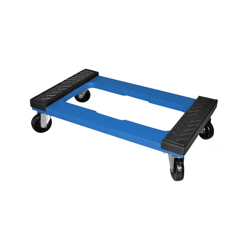 1000-Lb Capacity 4 -Wheel Blue Resin Dolly