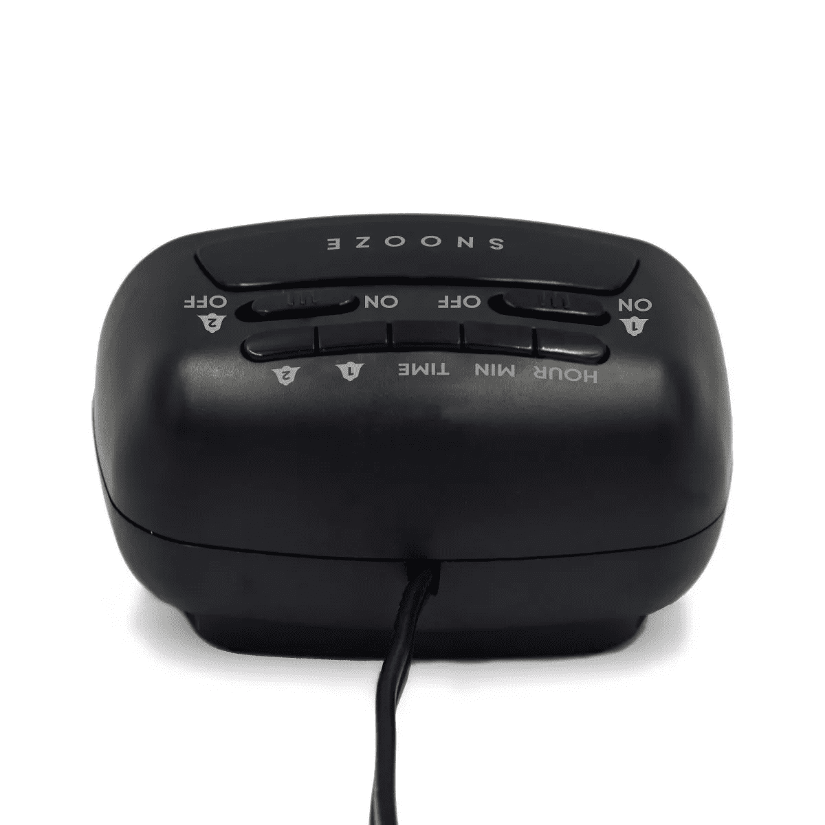 Dual Alarm Clock Black - Westclox: Electric, Battery Backup, Oversized Snooze, Modern Table Clock - Image 7