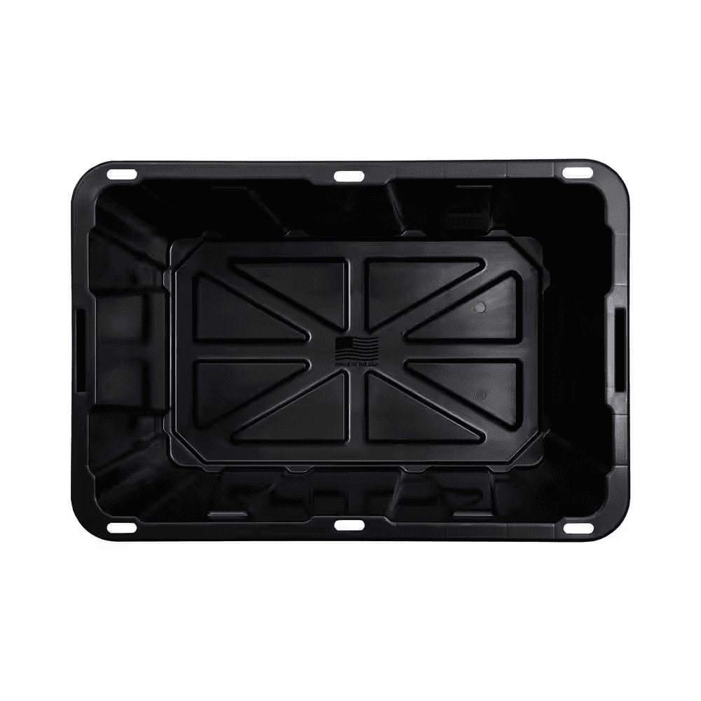 27 Gal. Tough Storage Tote in Black and Yellow - Image 7