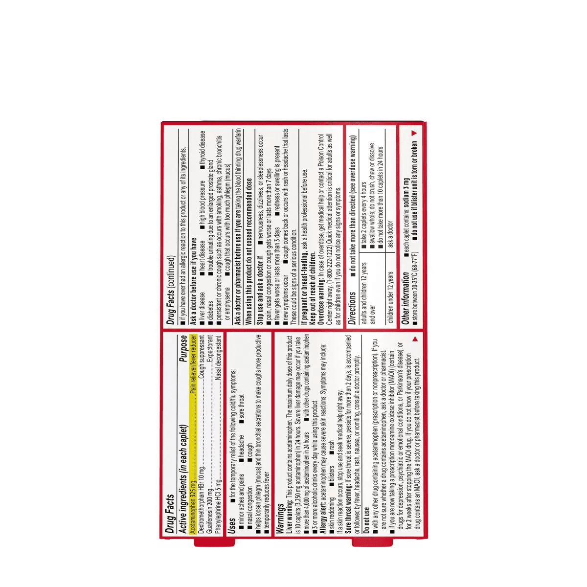 Tylenol Cold & Flu Severe Multi Symptom Caplets - Acetaminophen - 24Ct - Image 8