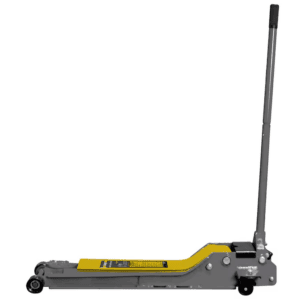 Gray 1.5-Ton Steel Hydraulic Floor Jack