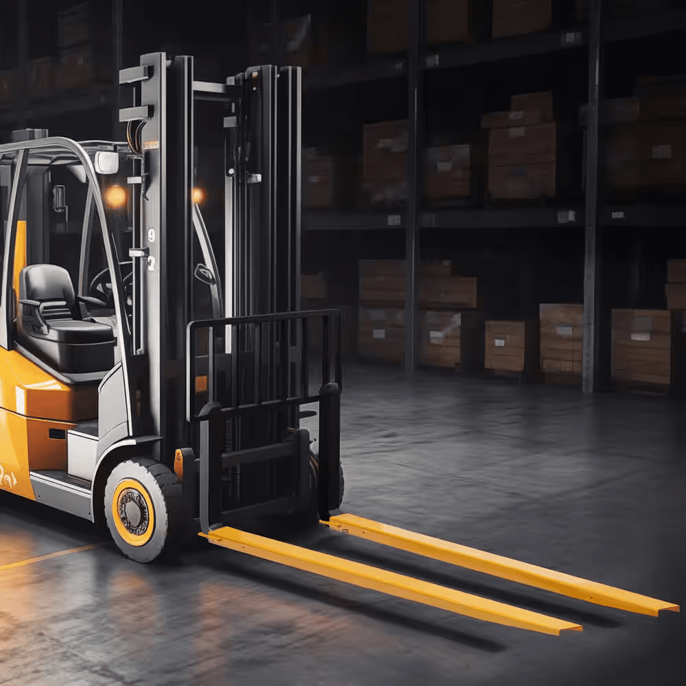 Pallet Fork Extensions 96 In. L X 4.5 In. W Heavy-Duty Carbon Steel Fork Extensions for Forklifts (1-Pair, Yellow) - Image 9