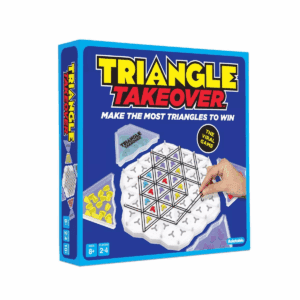 Triangle Takeover by What Do You Meme?: Creative Thinking Board Game for 2+ Players - Includes Tray, Tokens & More
