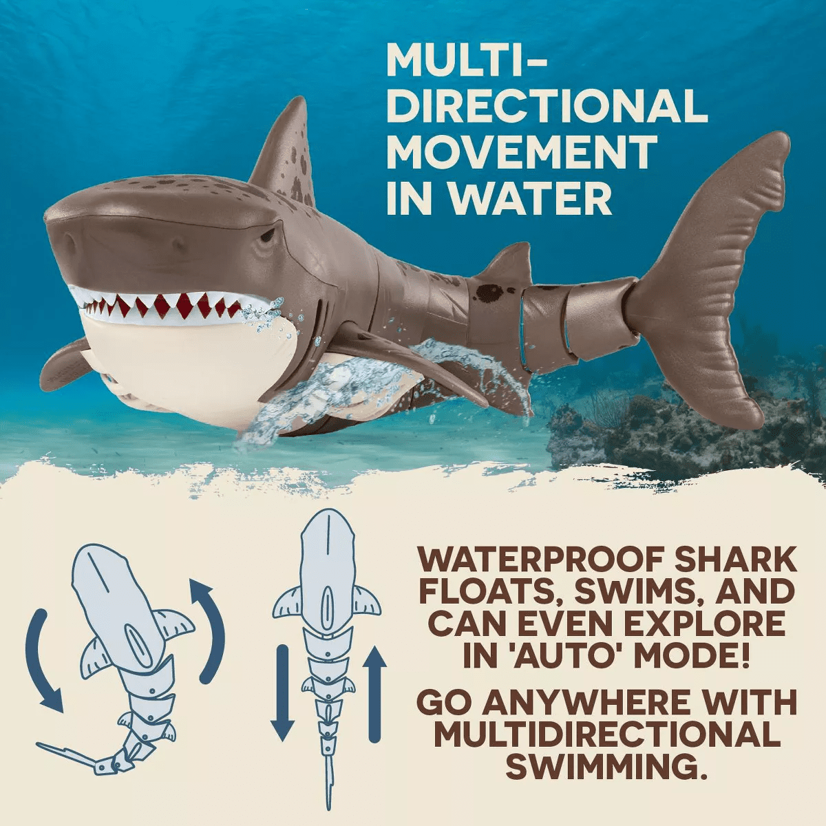 TERRA by Battat Remote Control Leopord Shark - Image 10