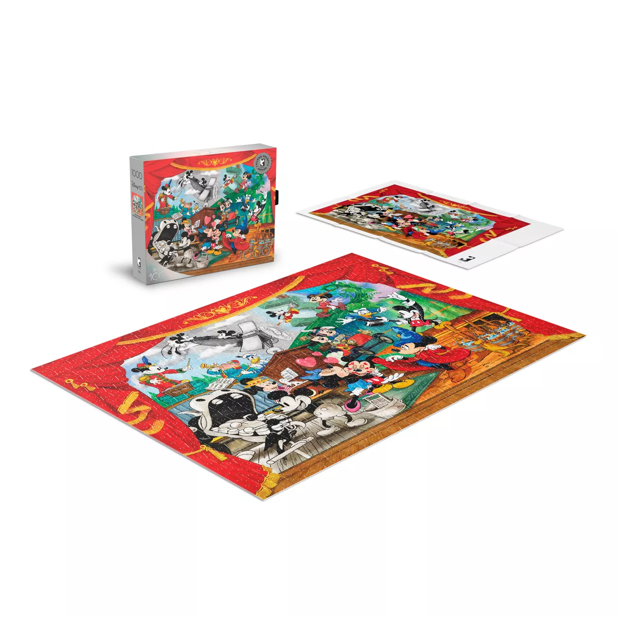 Silver Select Disney Mickey through the Years 1000Pc Puzzle: Buffalo Games Jigsaw, Fantasy Theme, Problem Solving - Image 2