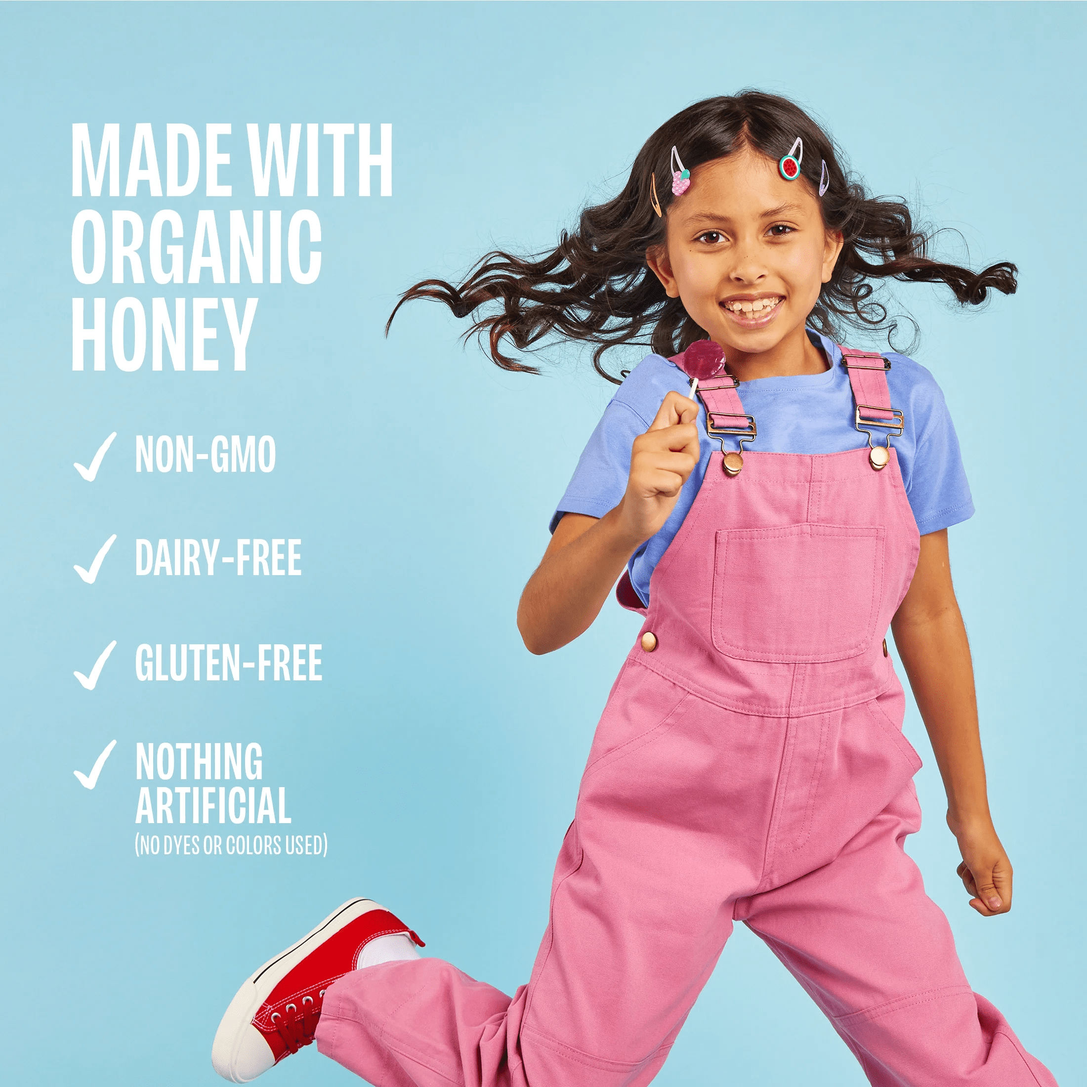 Organic Mixed Berry Throat Soothing Lollipops for Kids, 10 Count - Image 5