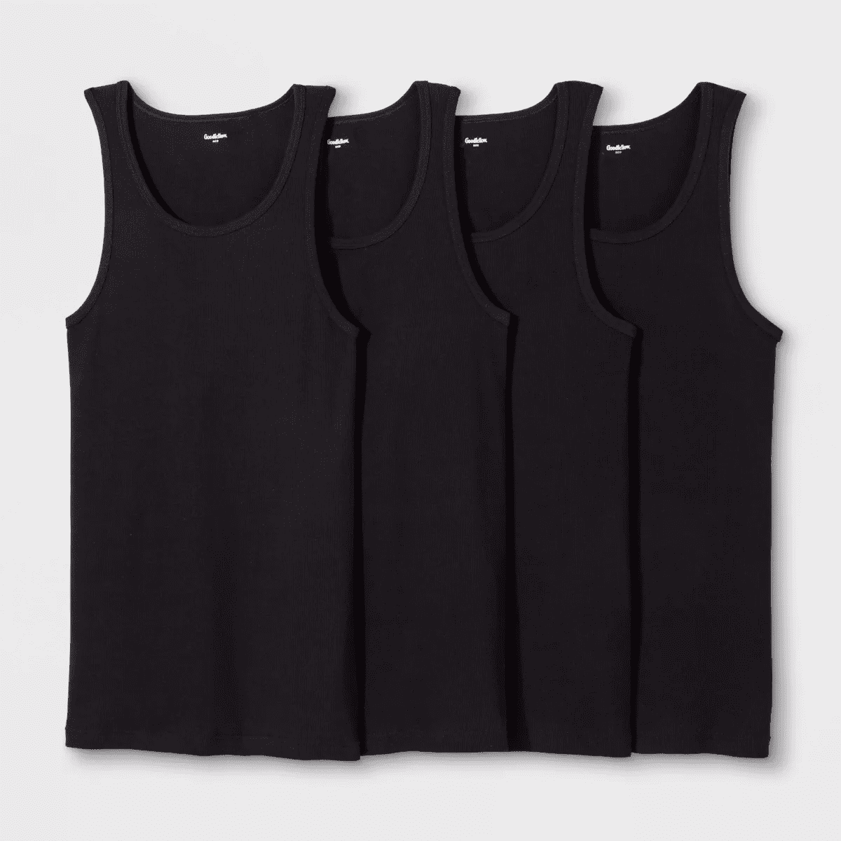 Men'S 4Pk Ribbed Tank Top - Goodfellow & Co