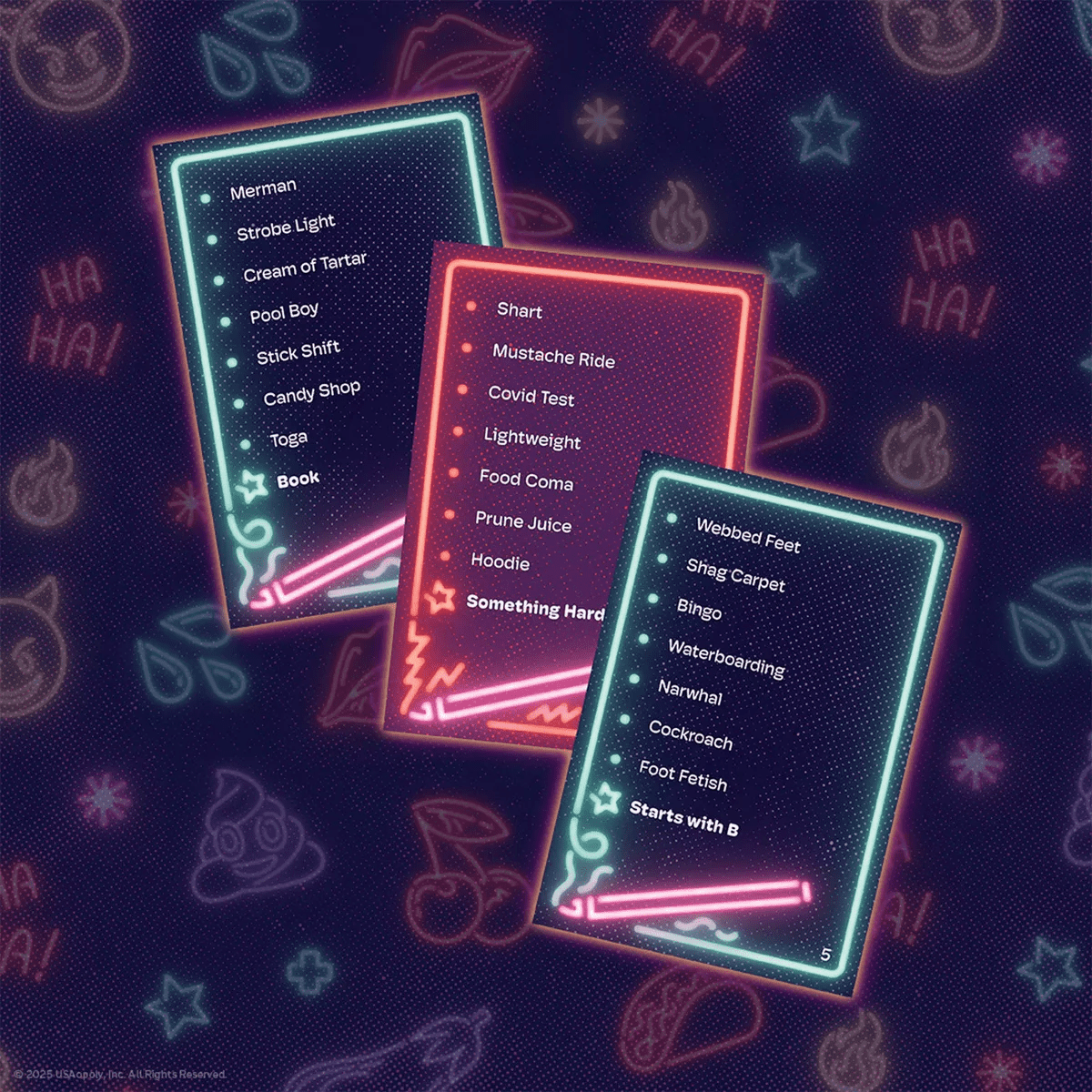 The Op Games Telestrations after Dark 6 Player Game: Party Fun with Cards, Dice, and Dry Erase Boards for 4-6 Participants - Image 4