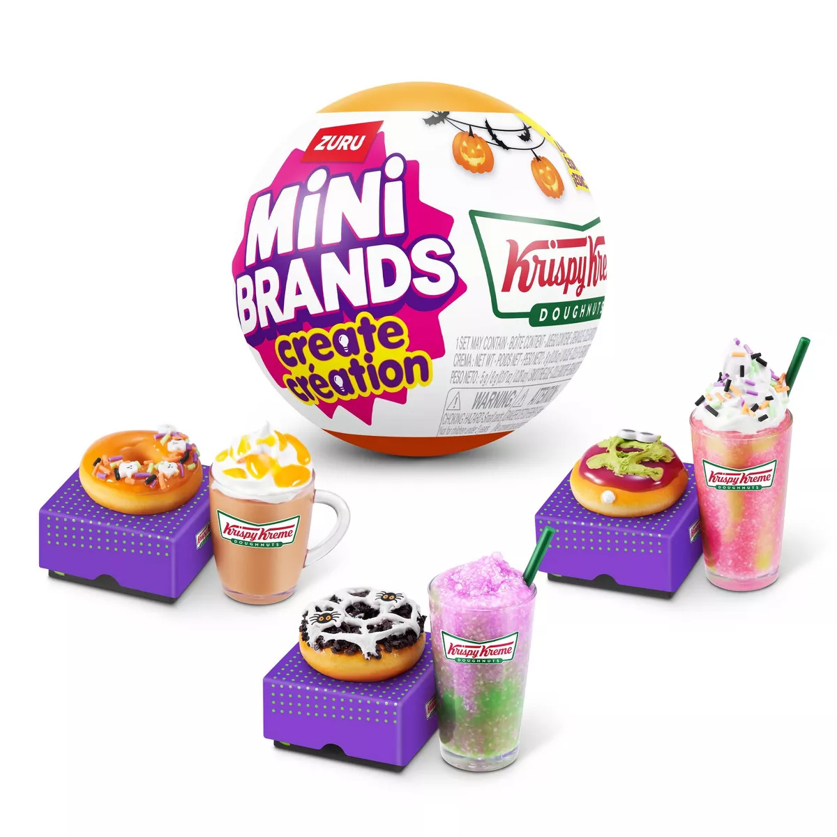 Mini Brands Krispy Kreme Create Halloween Series 1: Collectible Plastic Figure Toy - Image 2