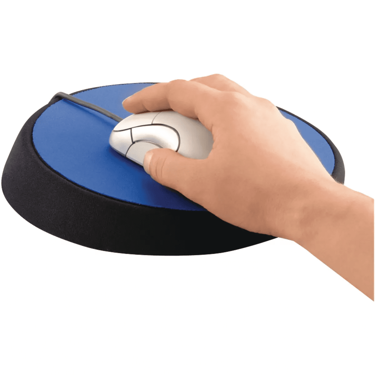AllsopĀ® 9-In. Wrist Aid Latex-Free Ergonomic Slanted Mouse Pad in Blue - Image 2