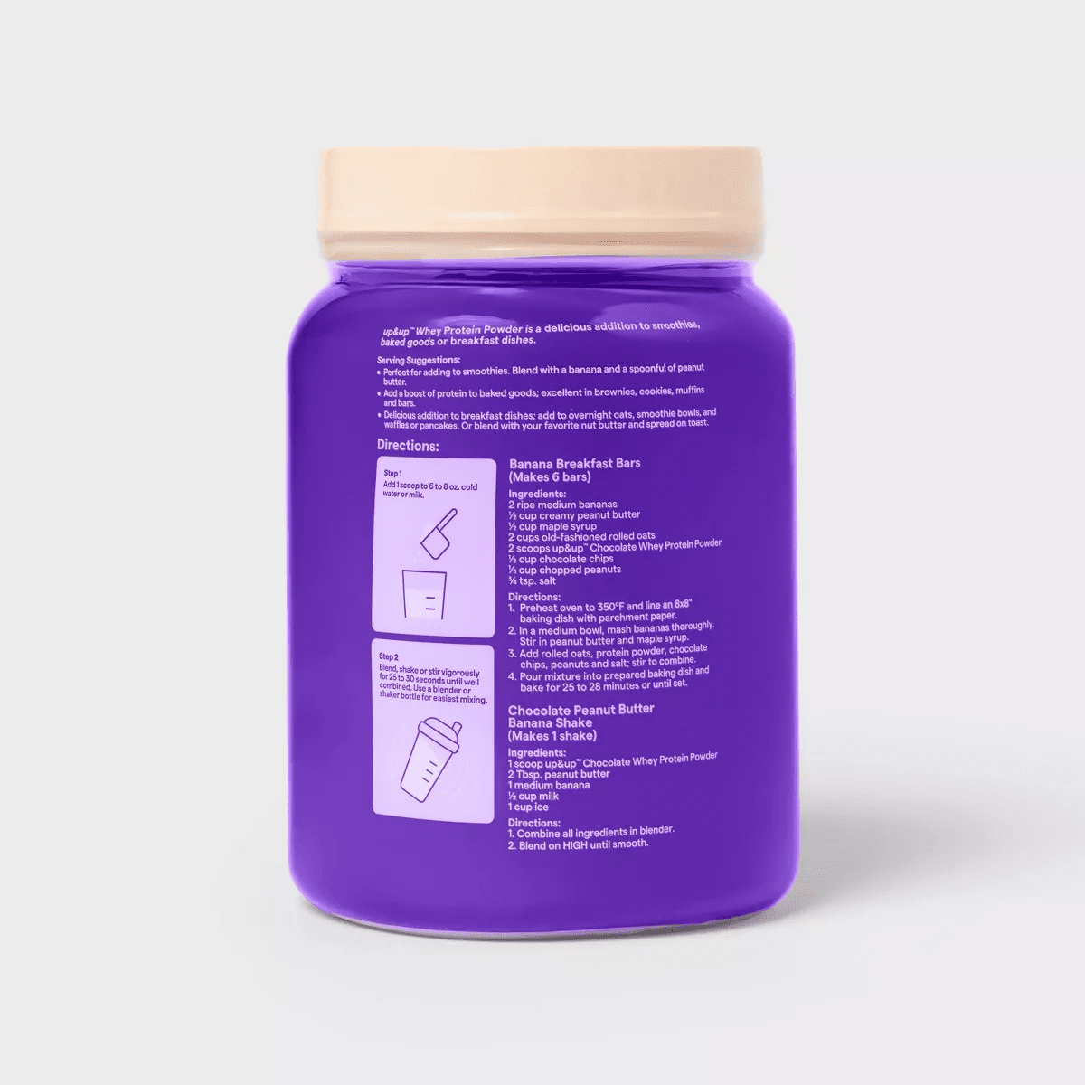 Whey Protein Powder - Chocolate - Up&Up - Image 3