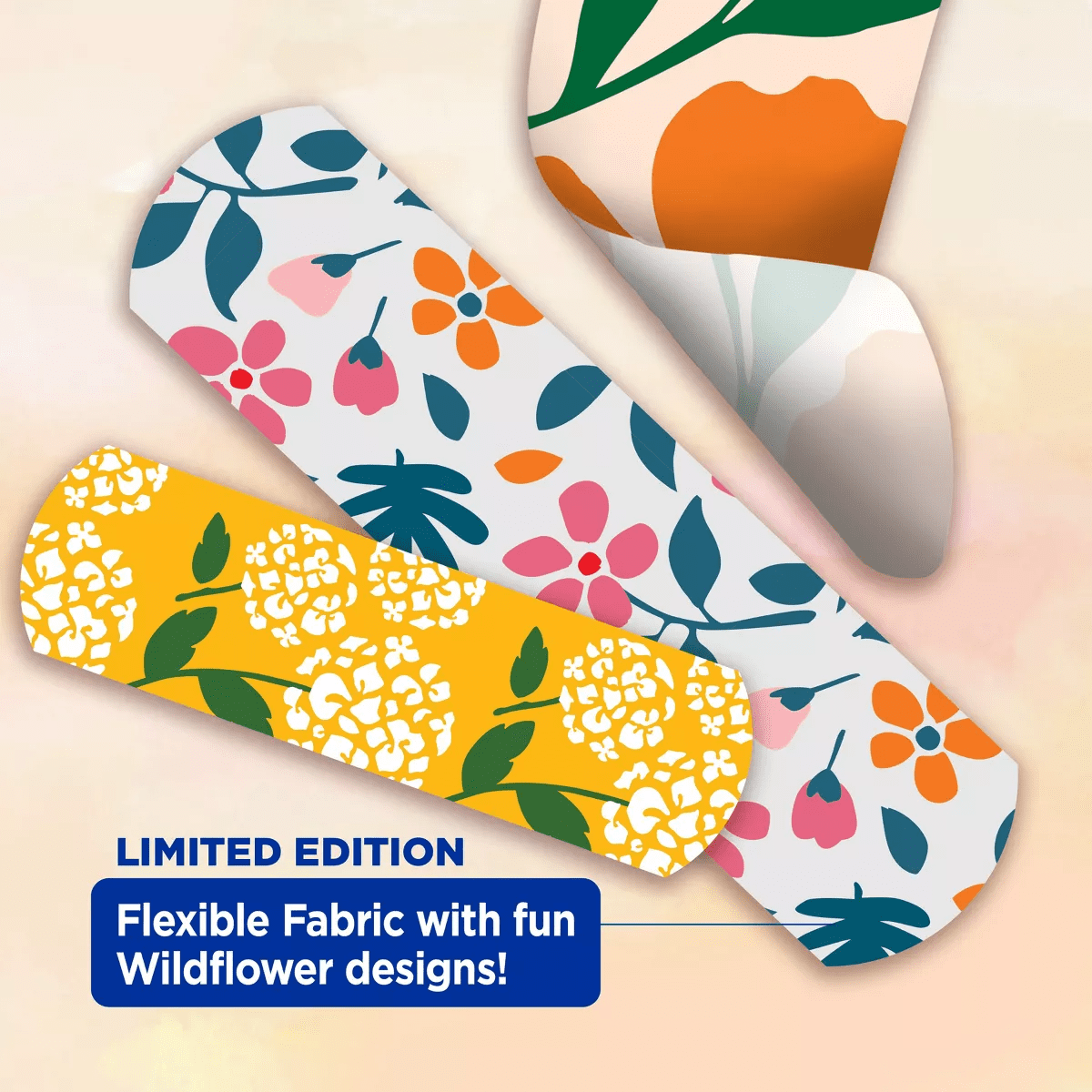 Band-Aid Brand Flexible Fabric Bandages - Wildflower - Assorted Sizes - 30 Ct - Image 3