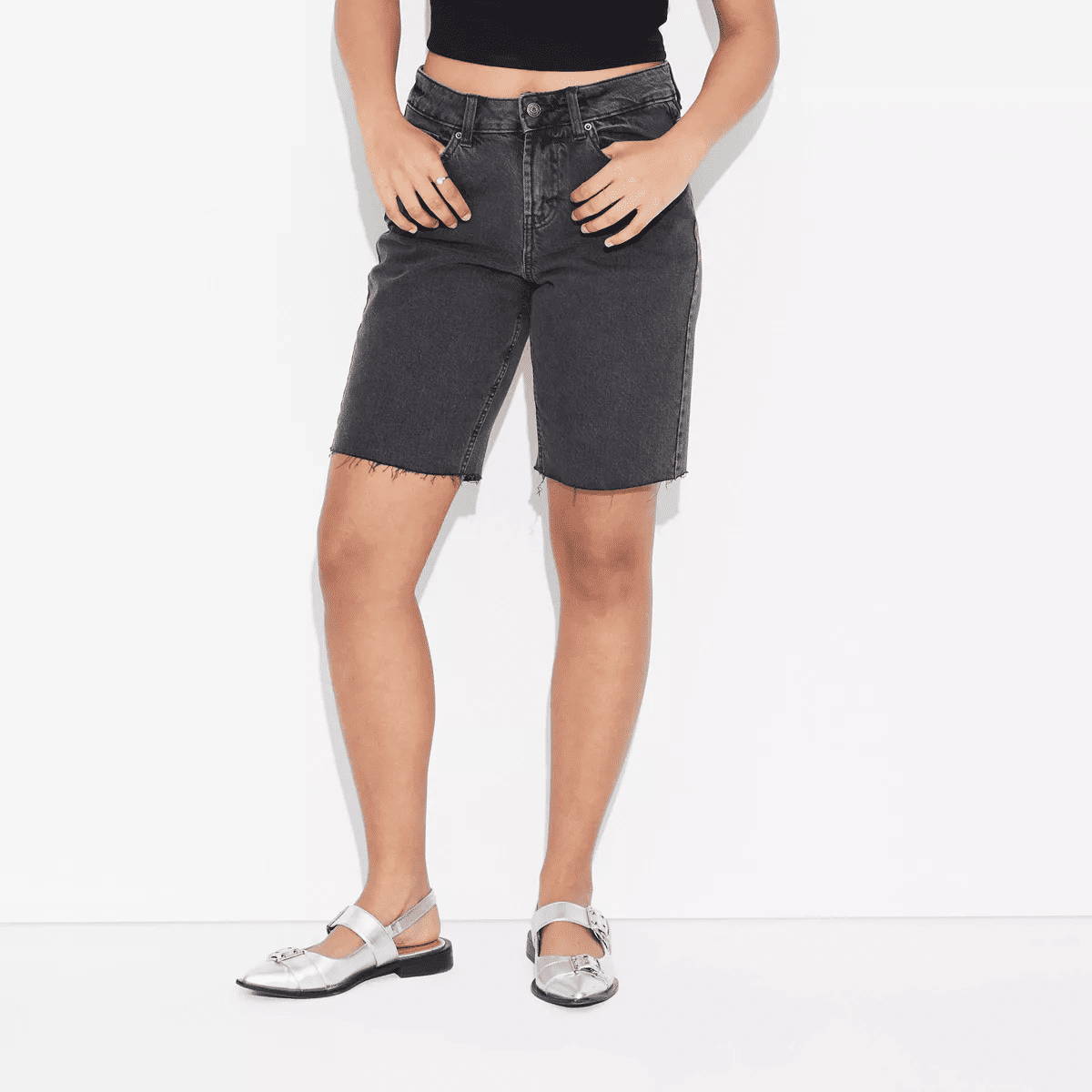 Women'S Mid-Rise Easyrigid Cut-Off Jorts - Image 3