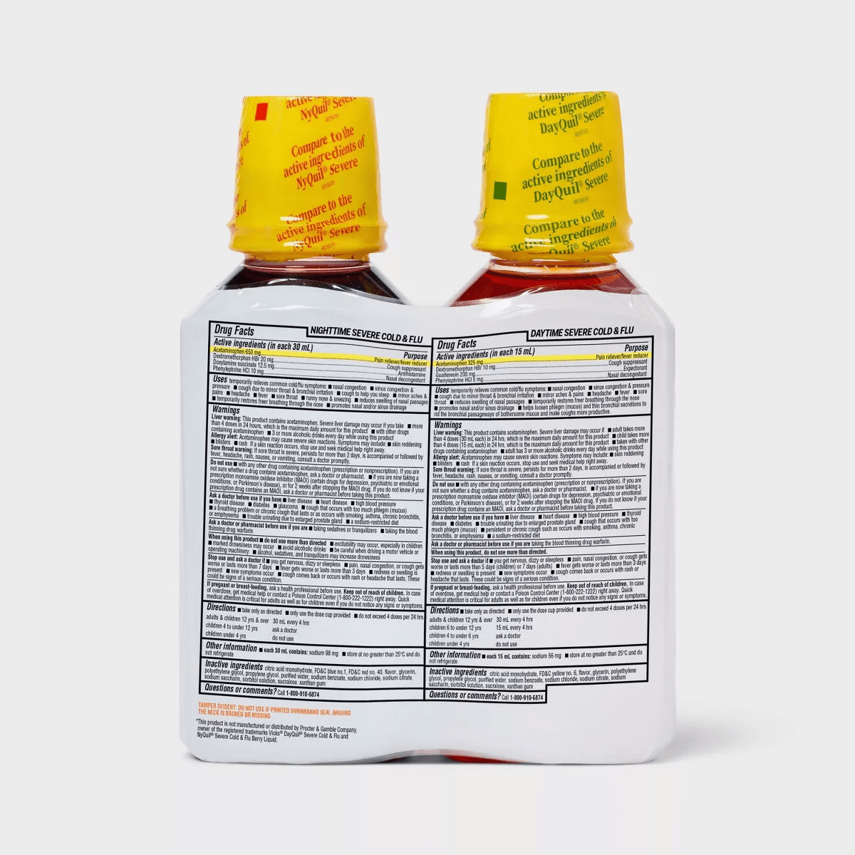 Day/Night Severe Cold & Flu Relief Liquid - Berry - 24 Fl Oz - Up&Up™ - Image 3