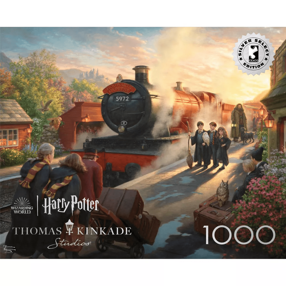Buffalo Games Thomas Kinkade Harry Potter Hogwarts Express Jigsaw Puzzle - 1000Pc: Fantasy Cardstock Paperboard Art - Image 3