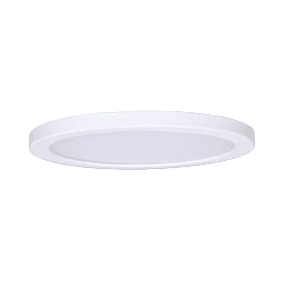 Cylinossis 6 In. 1-Light White LED Flush Mount