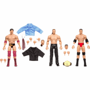 WWE Elite Evolution Pack of 3 Action Figures with Accessories, 6" Collectible Set