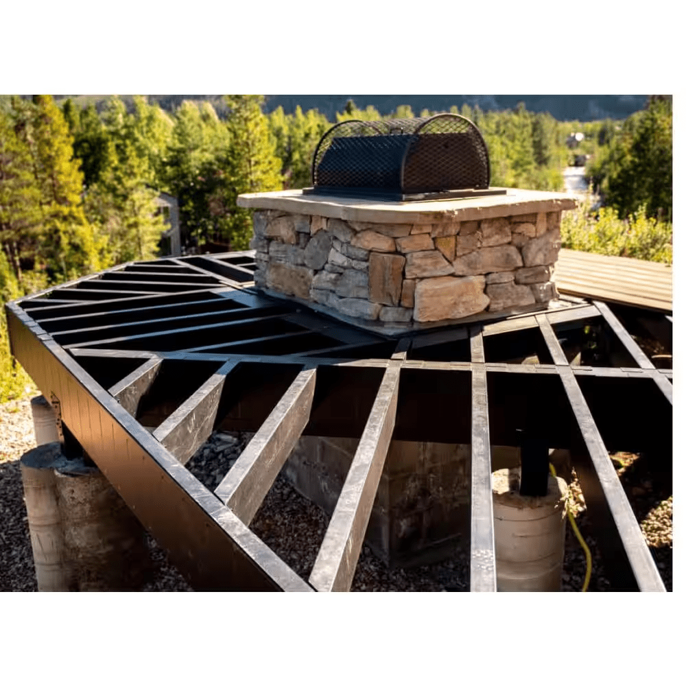 Evolution 3.5 In. X 3.5 In. X 10 Ft. Post Steel Black Deck Framing - Image 5