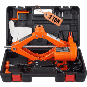 Orange 3-Ton Steel Hydraulic Scissor Jack