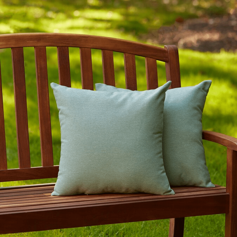 2 -Pack Solid Teal Square (No Theme) Throw Pillow - Image 6