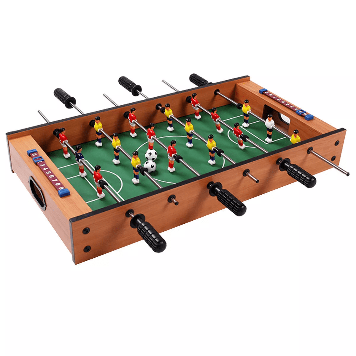Costway 2 in 1 Table Game Air Hockey Foosball Table Christmas Gift for Kids Indoor Outdoor - Image 3