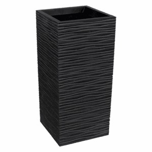 Serenity 13.5 In. X 26 In. Slate Rubber Self-Watering Decorative Pot