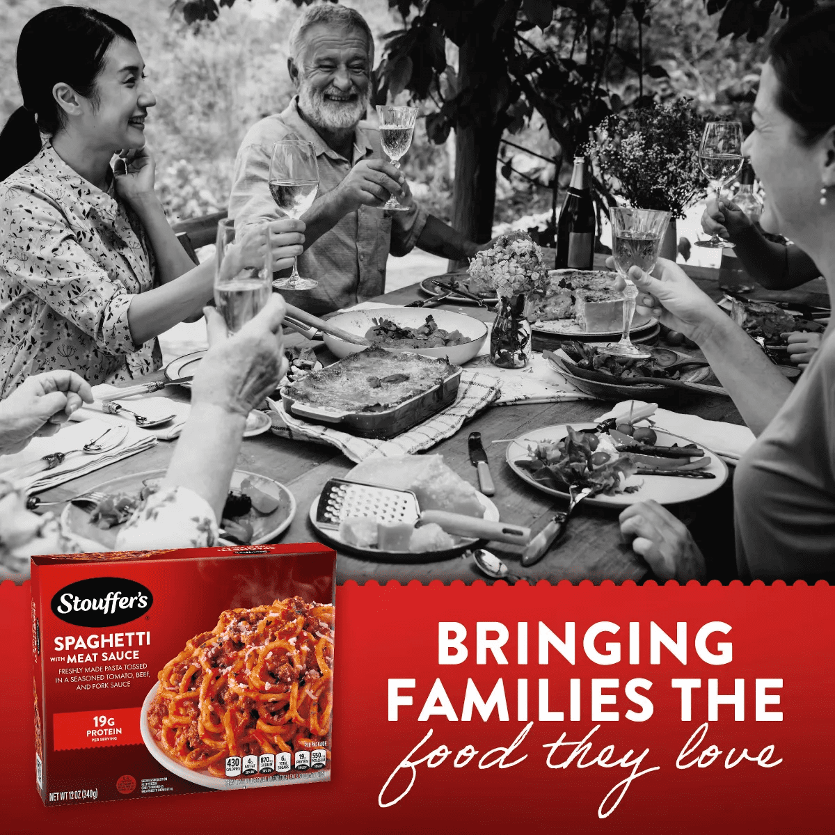 Stouffer'S Spaghetti with Meat Sauce Frozen Dinner - 12Oz - Image 4