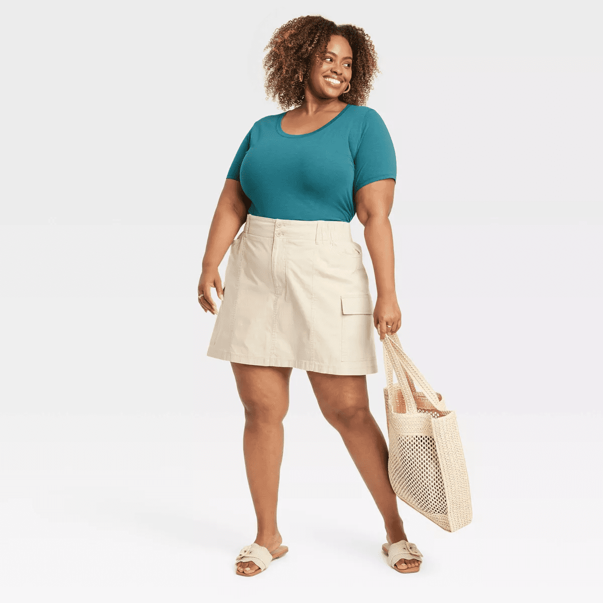 Smooth Band and Ball Ring Set 3Pc - a New Day Gold - Image 3