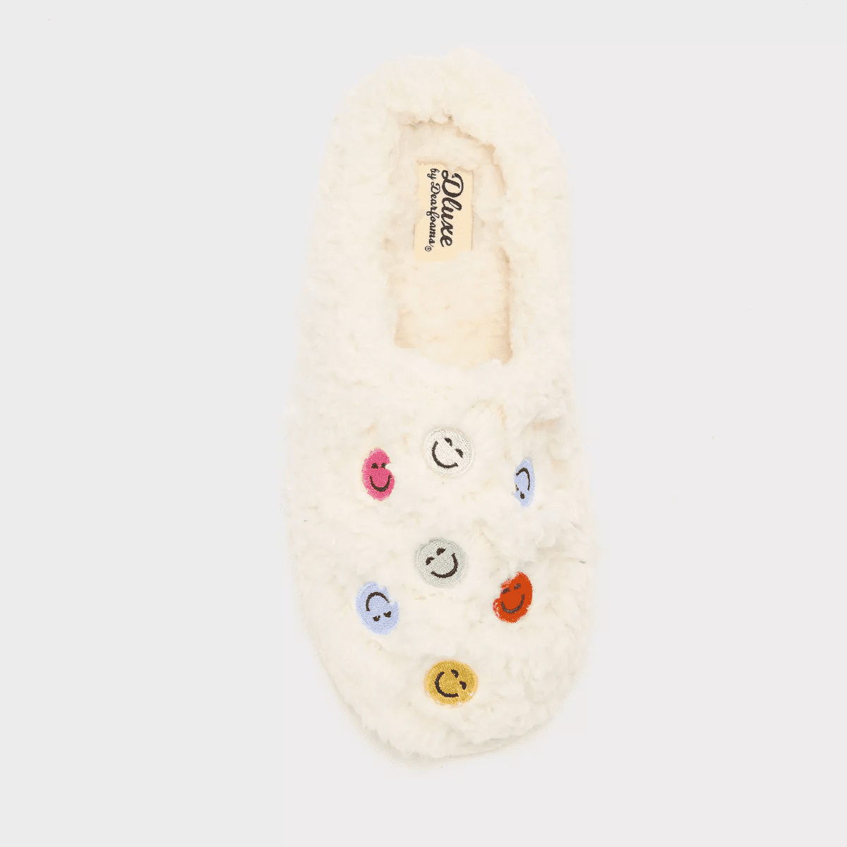 Dluxe by Dearfoams Women'S Smiley Slide Slippers - Image 3