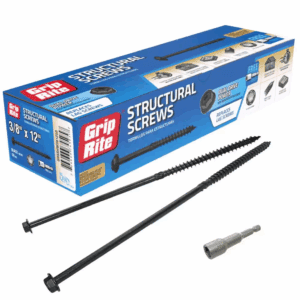 3/8 In. X 12 In. Dual Drive Washer Head Structural Screws 50-Per Box