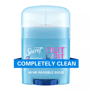 Secret Outlast Xtend Completely Clean Mini Invisible Solid Antiperspirant and Deodorant - Travel Size - 0.5Oz