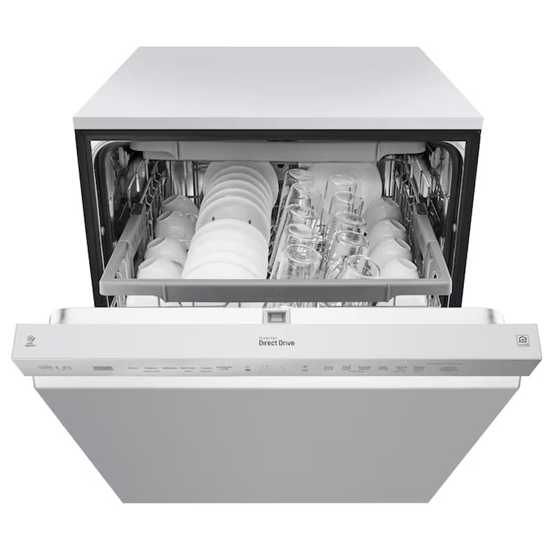 24-In Front Control Built-In Dishwasher ( Printproof Stainless Steel ) with Third Rack, Quadwash and Dynamic Dry , 48-Decibel - Image 5