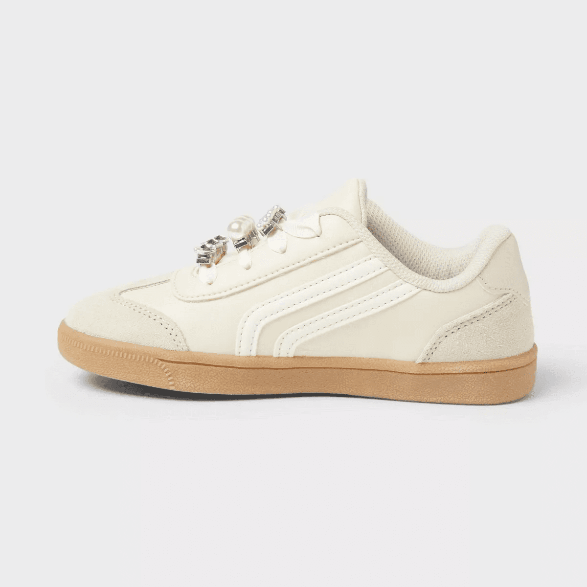 Kids' Boston Court Sneakers - Cat & Jack™ Beige - Image 2