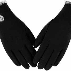 Womens Winter Warm Gloves with Sensitive Touch Screen Texting Fingers, Fleece Lined Windproof Gloves