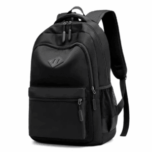 School Backpack for Men Women, Adults Waterproof Travel Bags, 15.6 Inch Laptop Backpack, Teenage Lightweight Rucksack, Work Daypack, Black