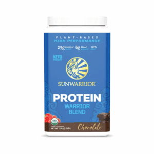 Warrior Blend Protein, Vegan Plant-Based Organic Protein Powder, Chocolate, Sunwarrior, 750Gm (30 Servings)