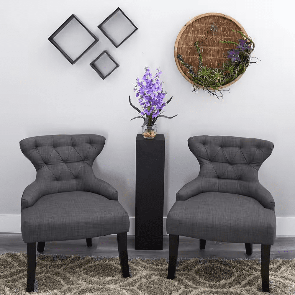 15 In. Multi-Colored Artificial Orchid in Brown Vase - Image 4