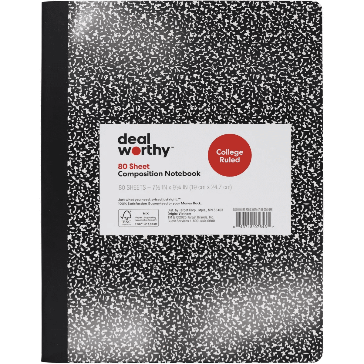 Composition Book College Ruled - Dealworthy - Image 2