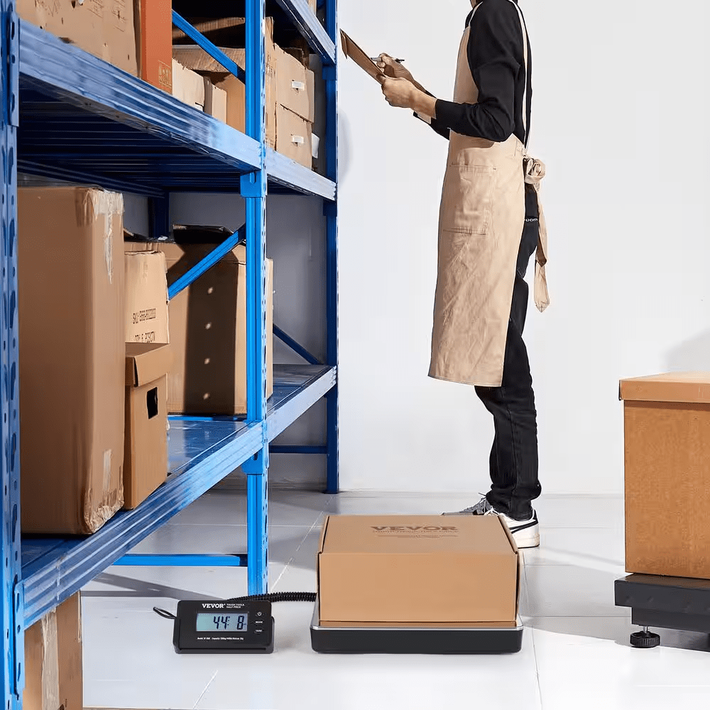 Digital Shipping Scale 440 Lbs. LCD Screen Package Food Scale with Timer, Tare Function for Home Wired Connection - Image 2