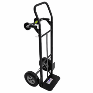 600-Lbs. Capacity 4 -Wheel Black Steel Convertible Hand Truck
