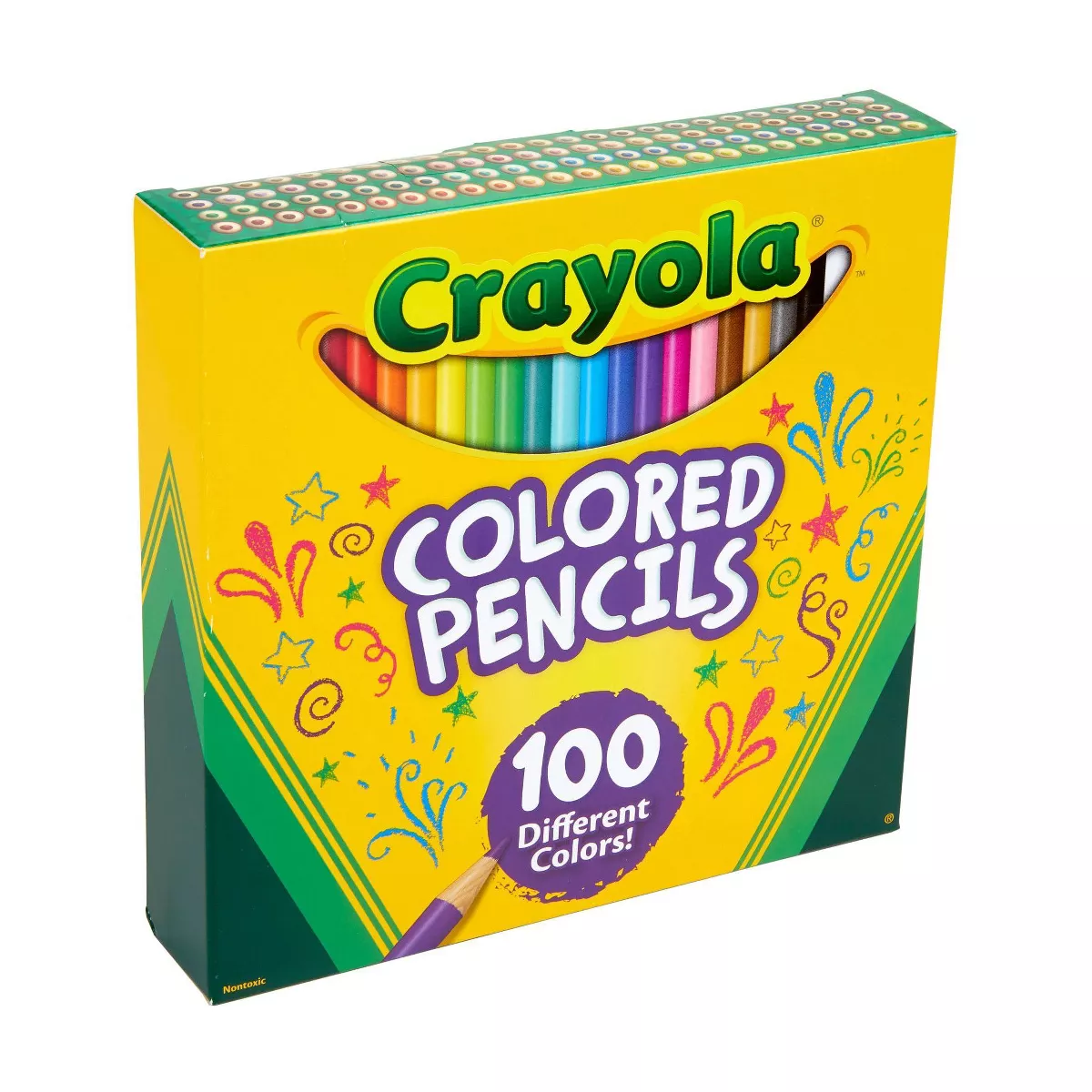 Crayola 100Ct Sharpened Colored Pencils - Image 3