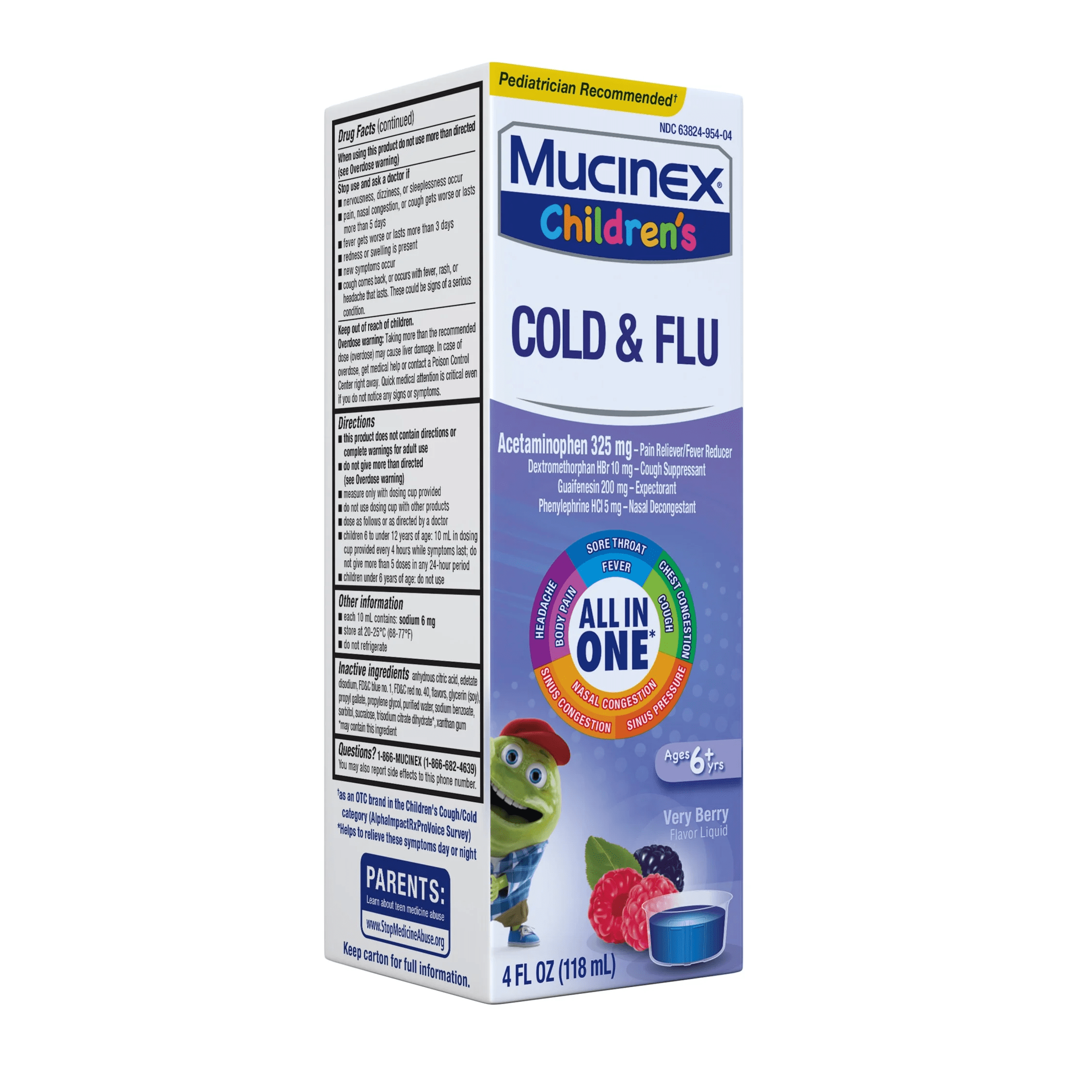 Children'S Cold and Flu Cough OTC Medicine for Kids, Very Berry Flavor Liquid, 4 Fl Oz - Image 10