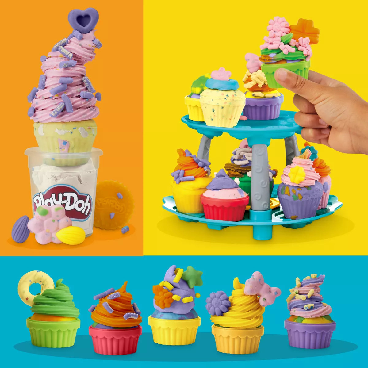 Play-Doh Cupcake Tower Playset - 15Pc - Image 8