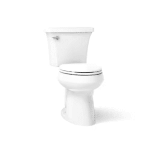 Highline Arc 12 In. Rough in 2-Piece 1.28 GFP Single Flush Elongated Chair Height Toilet in White with Soft Close Seat