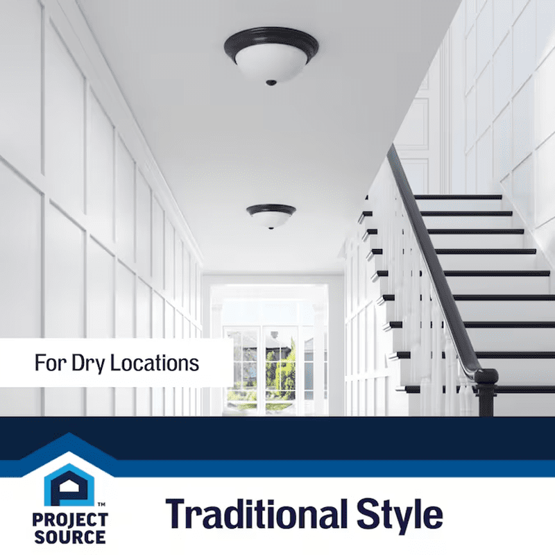 2 -Light 13-In Gloss Bronze Flush Mount Light 2 -Pack - Image 6