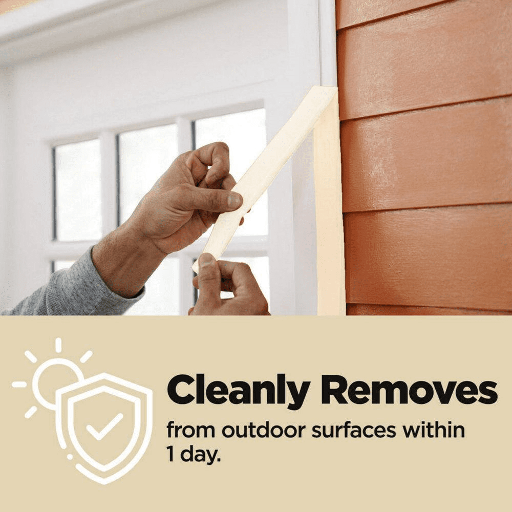 Scotch 1.41 In. X 60.1 Yds. Multi-Surface Contractor Grade Tan Masking Tape (1 Roll) - Image 10