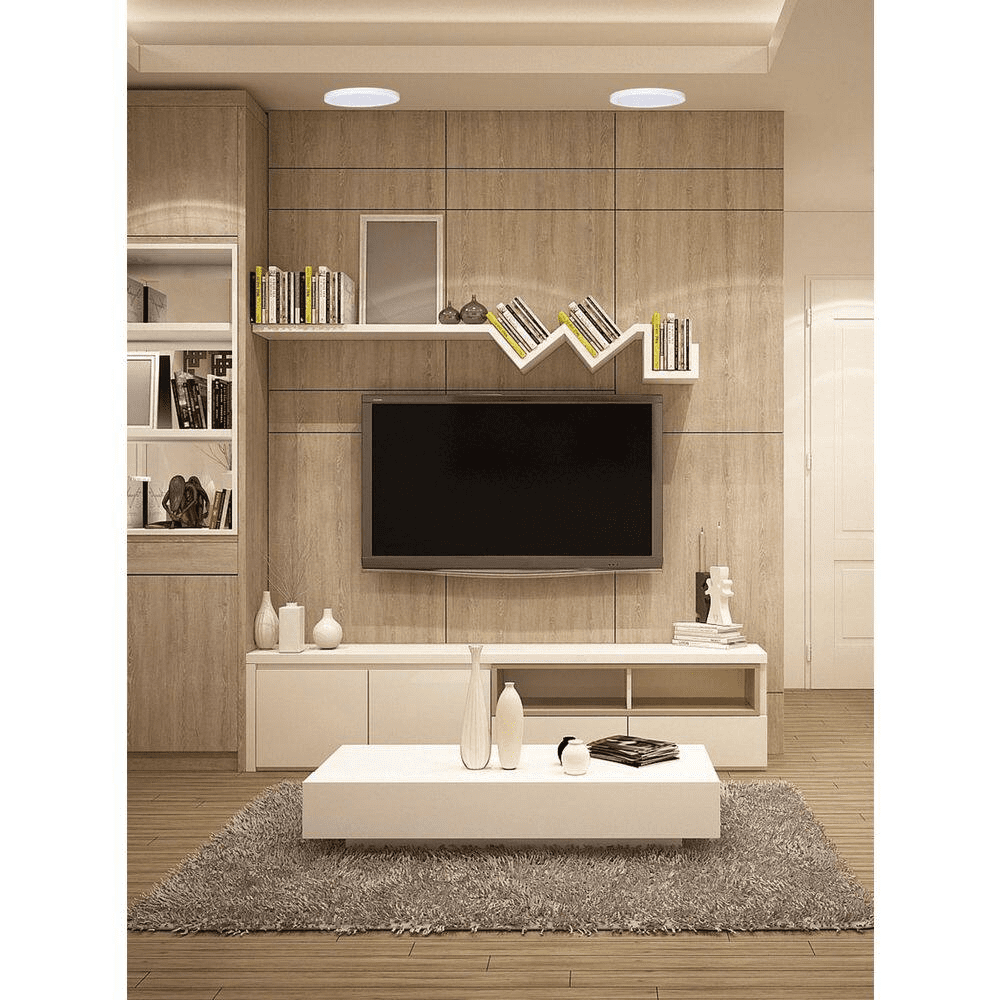 Cylinossis 6 In. 1-Light White LED Flush Mount - Image 4